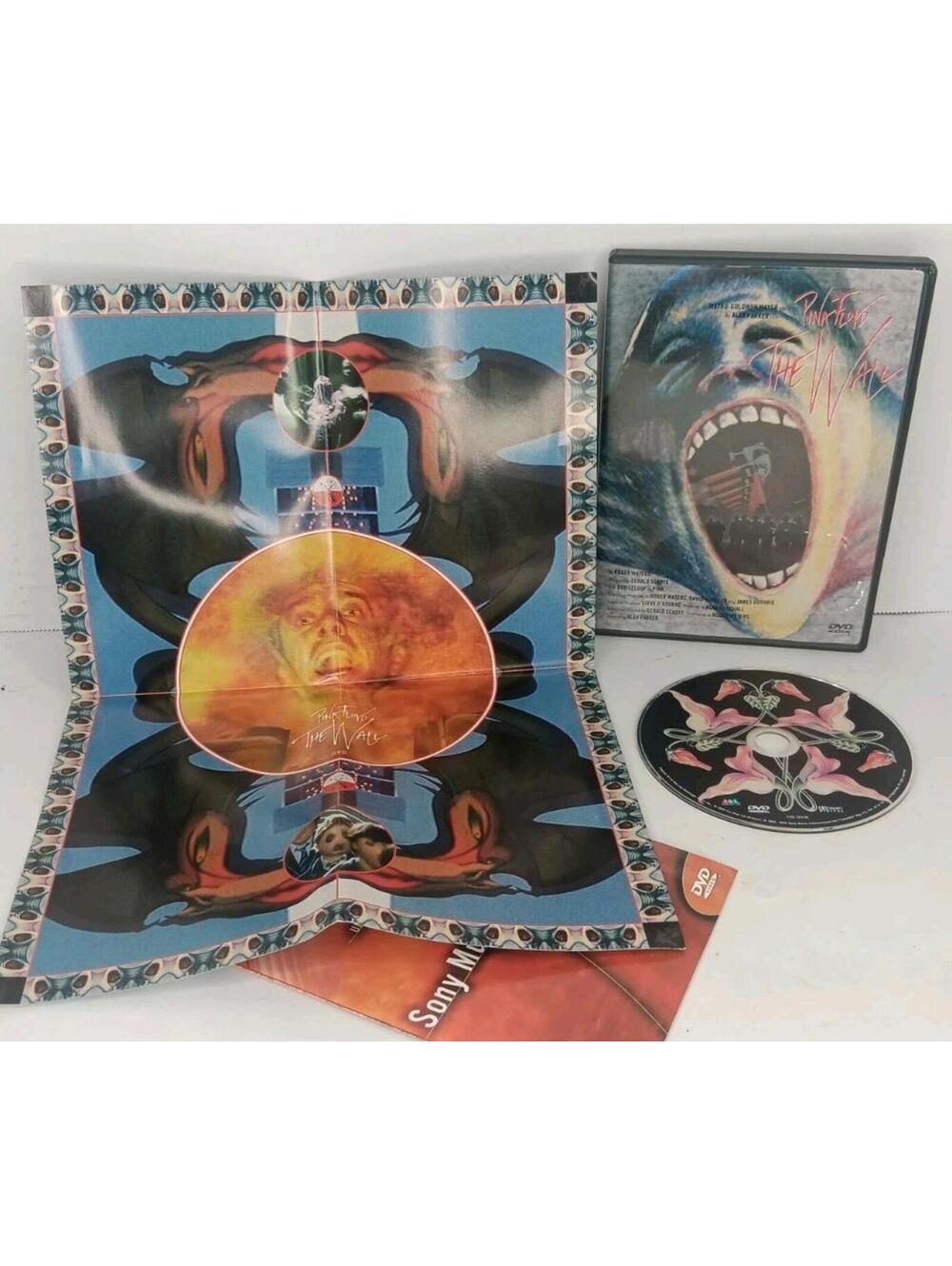 Pink Floyd's the Wall (DVD, 1982) complete with poster Concert Music Video
